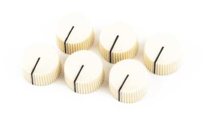 Pure Vintage Cream Radio Amplifier Knobs (6)