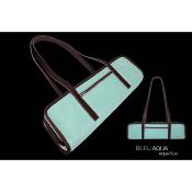 Dôme France "One Way" DFOW-BA - Sac en Cuir pleine fleur pour flûte - Bleu Aqua