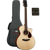 Guitare Electro-Acoustique Kepma Guitars Solid Top Series - F0E Grand Auditorium Natural