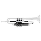 Jiggs Pbone pTrumpet - Trompette Sib en plastique blanc avec housse et 2 embouchures
