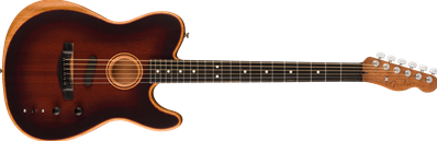 American Acoustasonic Telecaster All-Mahogany, Ebony Fingerboard, Bourbon Burst