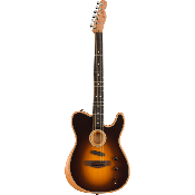 Fender Acoustasonic Player Shadow Burst Touche Palissandre - Guitare électrique - électro-acoustique avec Gig Bag Fender