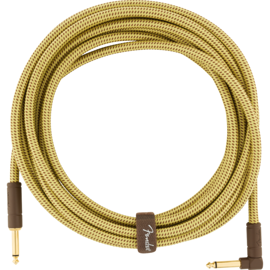 Deluxe Series Instrument Cable, Straight/Angle, 18.6', Tweed