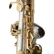 Yanagisawa SC-WO37 ELITE - Saxophone soprano courbe argent massif, avec étui et bec