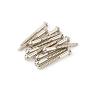 Vintage-Style Stratocaster Bridge Mounting Screws (12) (Phillips head) (Nickel)