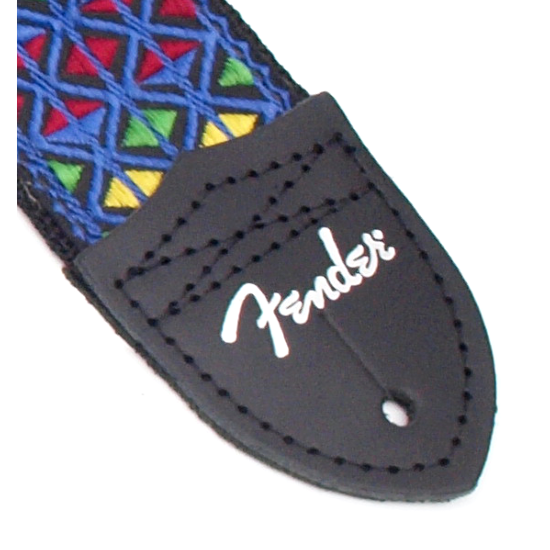 Eric Johnson The Walter Signature Strap, Blue with Multi-Colored Triangle Pattern, 2