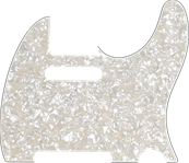 Pickguard, Telecaster, 8-Hole Mount, Aged White Pearl, 4-Ply