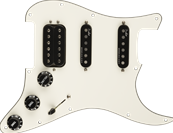 Pre-Wired Strat Pickguard, Shawbucker Bridge/Gen 4 Noiseless Neck/Middle HSS, Parchment 11 Hole PG