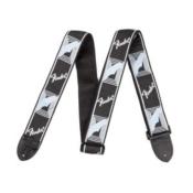 Sangle Guiatre Fender Monogrammed Silver/Black