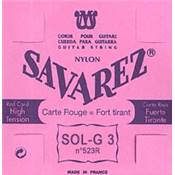 Savarez 523R - sol-3 rouge nylon rect