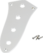 Jazz Bass Control Plate, 4-Hole (Chrome)