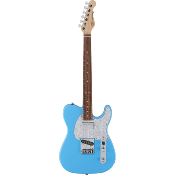 guitare electrique g&l fullerton deluxe asat classic bluesboy himalayan blue, touche palissandre