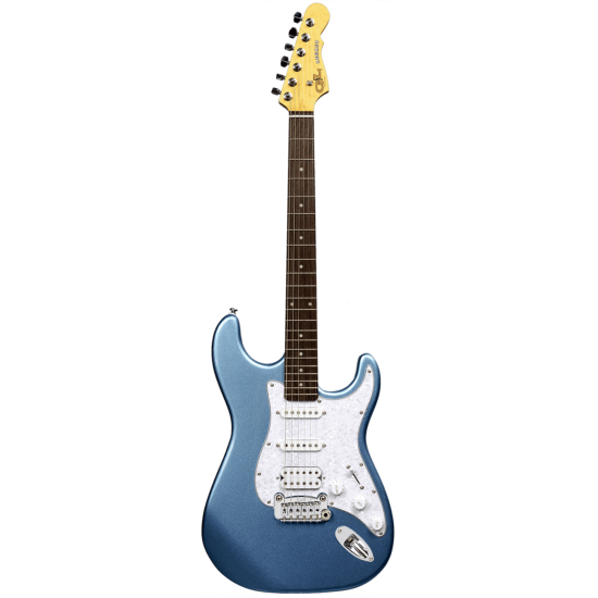 guitare electrique g&l guitare electrique tribute legacy hss lake placid blue