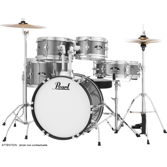 batterie acoustique pearl roadshow 5f junior 16 grindstone sparkle