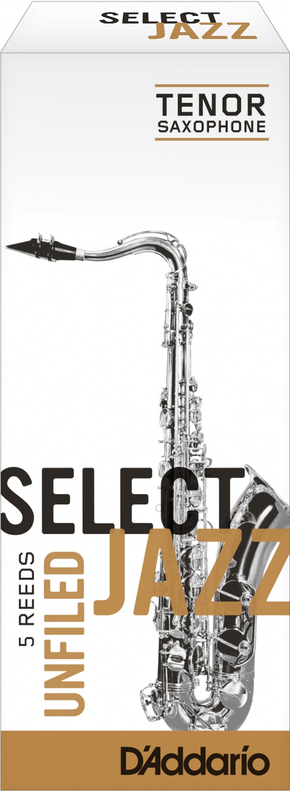 Rico Select jazz unfiled force 3 Soft - boîte de 5 anches pour saxophone ténor