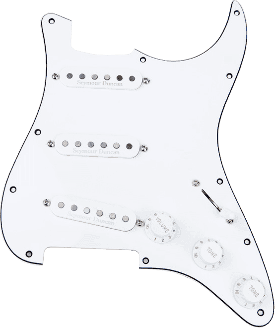 Seymour Duncan STK-PG-W - plaque complete stk classic blanche