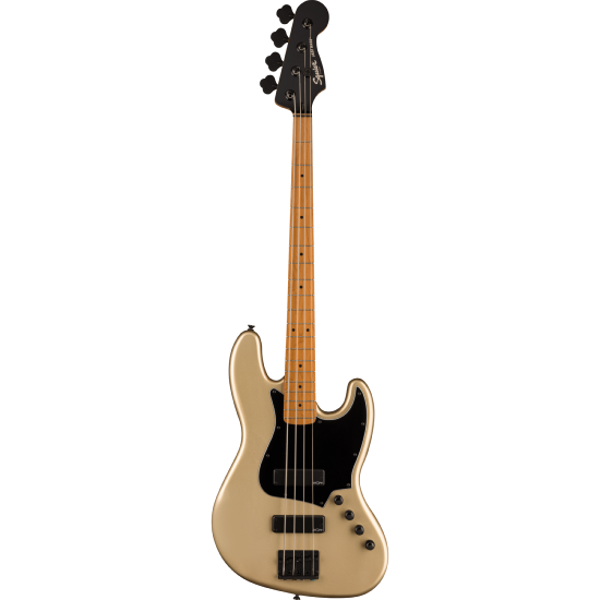 Contemporary Active Jazz Bass HH, Roasted Maple Fingerboard, Black Pickguard, Shoreline Gold