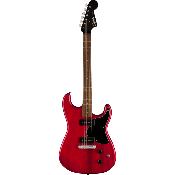 Paranormal Strat-O-Sonic, Laurel Fingerboard, Black Pickguard, Crimson Red Transparent