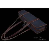 Dôme France "One Way" DFOW-BN - Sac en Cuir pleine fleur pour flûte - Bleu Nuit