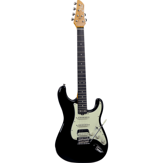 guitare electrique eko aire vnos - black