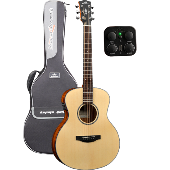 Guitare Electro-Acoustique Kepma Guitars Travel Series - Es36E-K10 Mini Om Natural